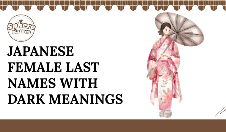 Japanese Female Last Names With Dark Meanings
