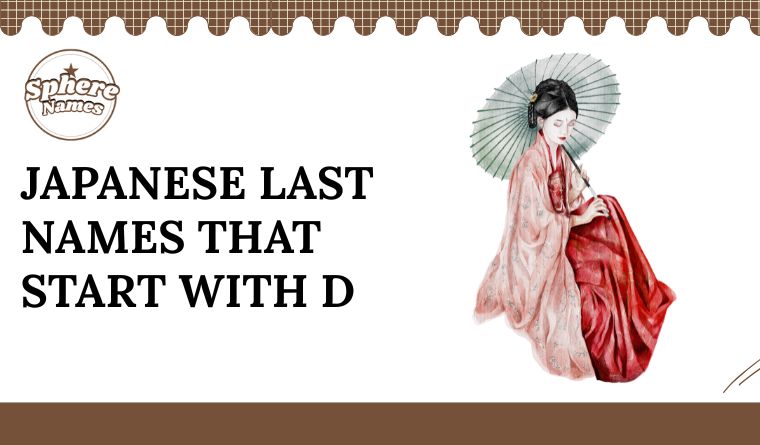 Japanese Last Names That Start With D