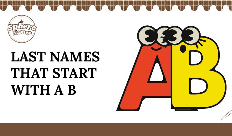 Last Names That Start With A B
