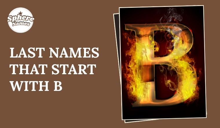 Last Names That Start With B