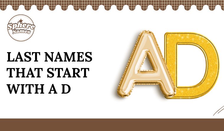 Last Names That Start With a D