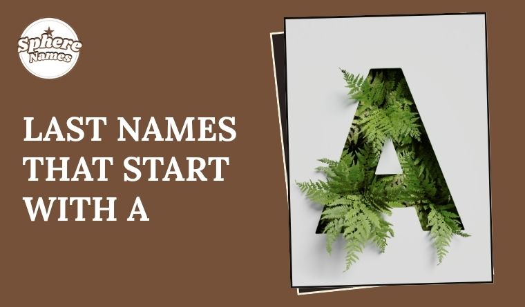 Last Names That start with a