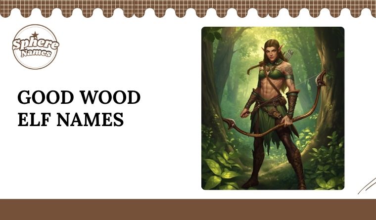 Good Wood Elf Names